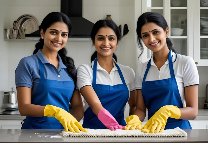 Verified maids from Alisha Home Maid Services ready to serve your home